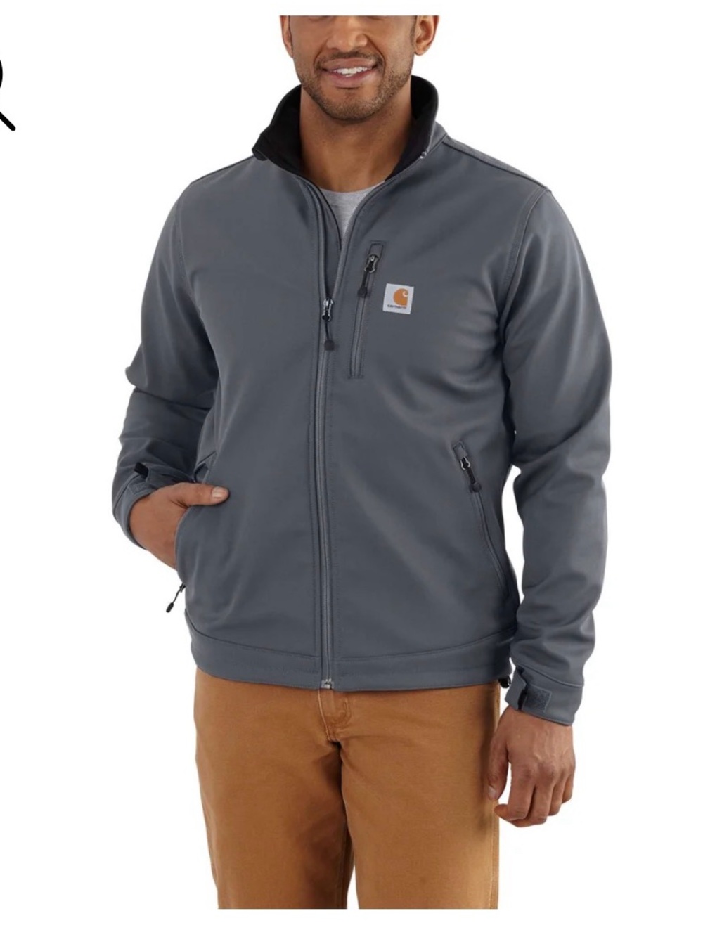 Carhartt Crowley Soft-shell Jacket XL Regular Gray Charcoal